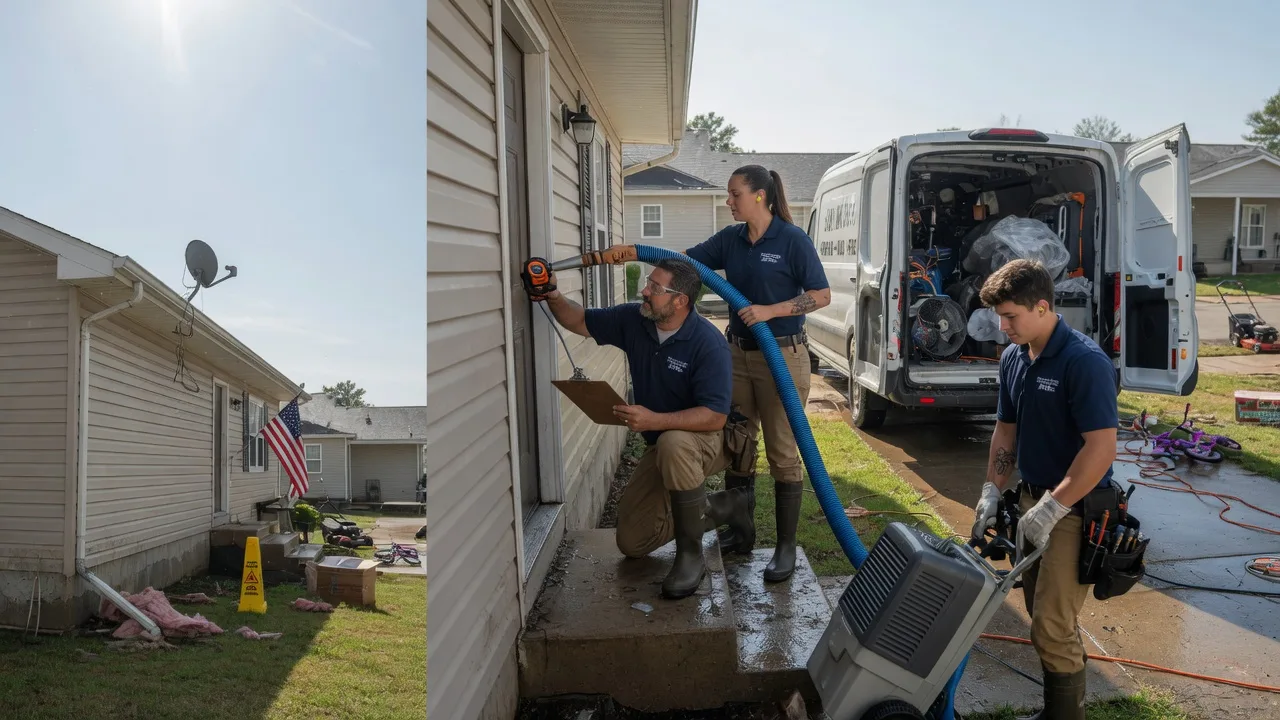 Ceiling Water Damage Restoration in Shumway, IL near me